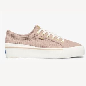 Keds Jump Kick Duo Perf Suede Size 11 Mauve Chunky Sneaker Preppy